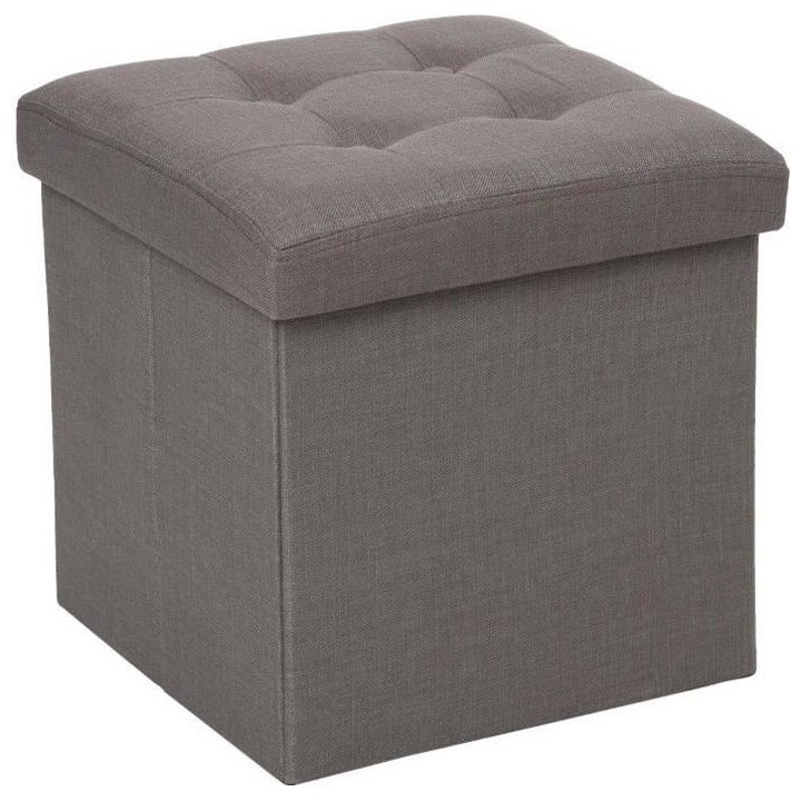 Pouf pliant Lysandre - Gris