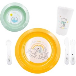 Coffret repas DISNEY WINNIE UP IN THE SKY - Assiette+Bol+Gobelet+Couverts - Polypropylene