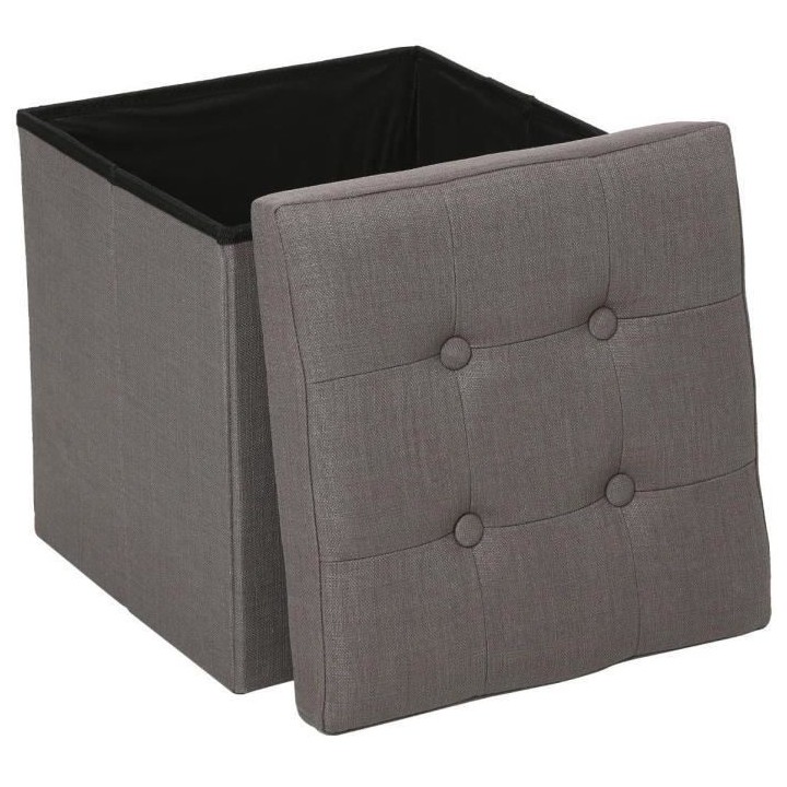 Pouf pliant Lysandre - Gris