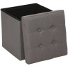 Pouf pliant Lysandre - Gris