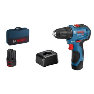Perceuse visseuse Bosch Professional GSR 12V-30 + 2 batteries 2,0Ah +