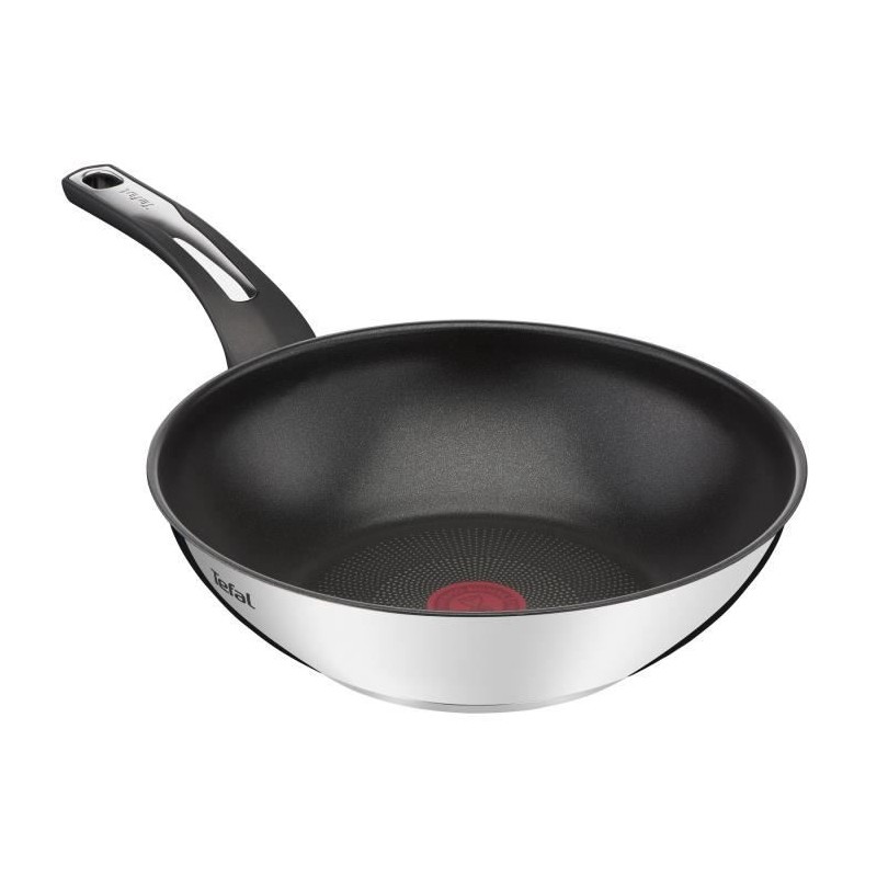 TEFAL E3001904 Emotion poele wok 28cm, revetement anti-adhésif, tous feux dont induction