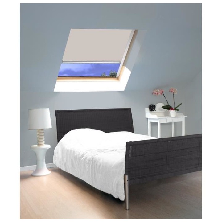 MADECOSTORE Store Enrouleur Occultant Cadre Alu compatible VELUX - Bei