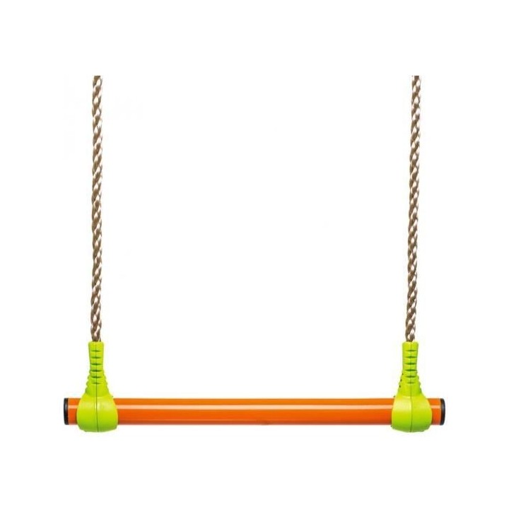 Trapeze métal - vert et orange - pour portique 1,90 a 2,50m - TRIGANO