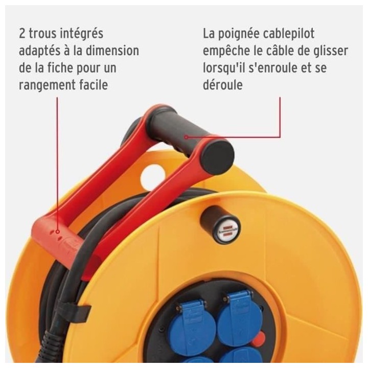 BRENNENSTUHL Enrouleur standard pro 25m H07RN-F 3G1.5