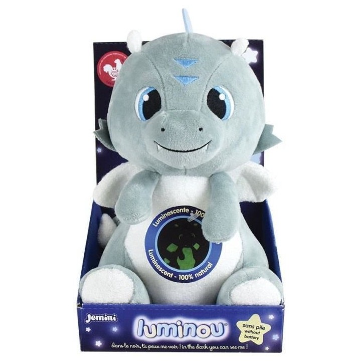 LIMINOU LEON LE DRAGON peluche +/- 21 cm