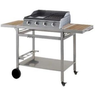 Desserte de jardin GRANDI XL avec plateaux - Roulettes multidirectionn