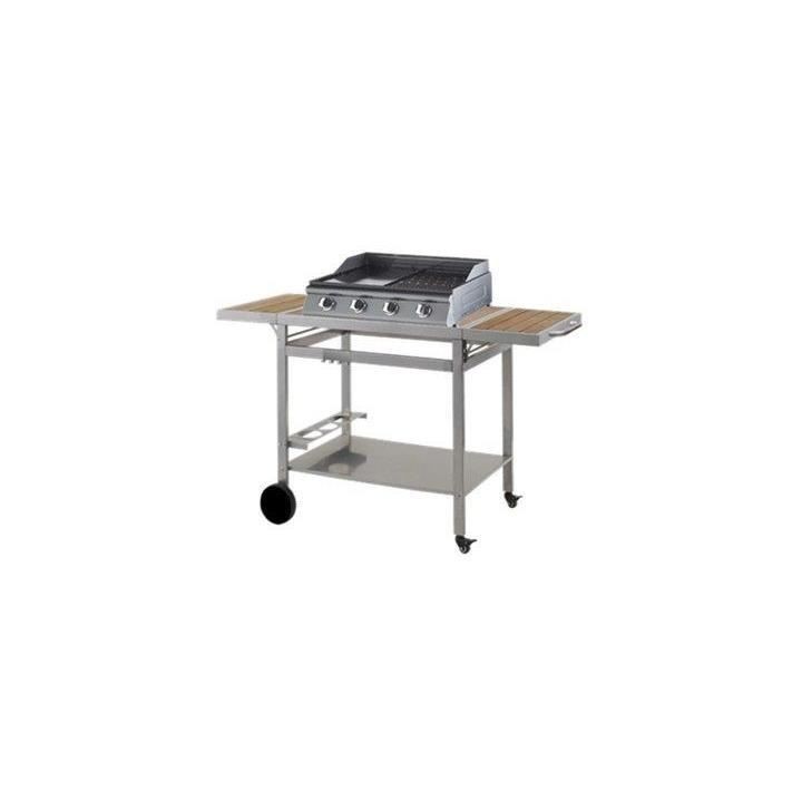 Desserte de jardin GRANDI XL avec plateaux - Roulettes multidirectionn