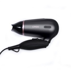 LIVOO DOS175 - Seche-cheveux de voyage - 2 vitesses - Bi-voltage : 120/230 Volts - Poignée ergonomique pliable