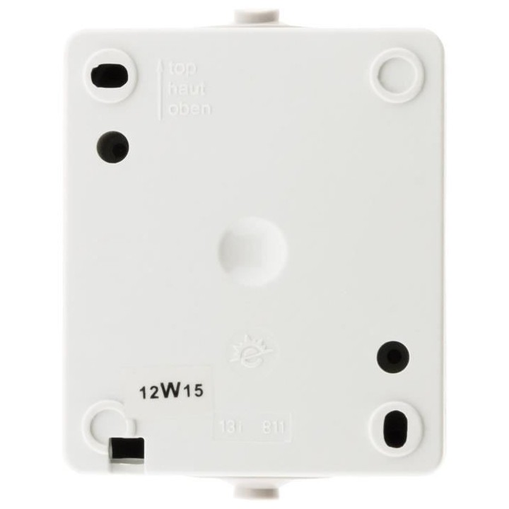 AJ VAPE - Akya - Bouton poussoir porte étiquette - IP54 - Gris clair