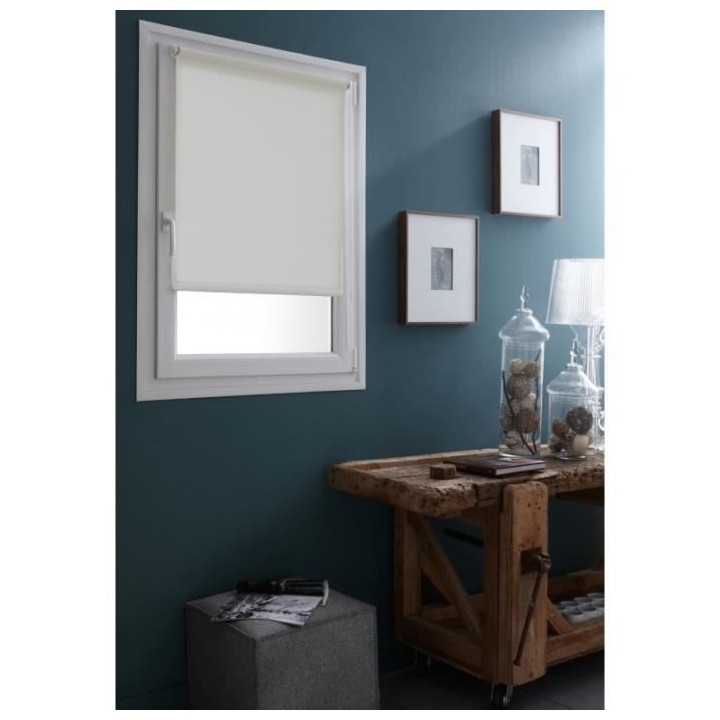 MADECOSTORE Store Enrouleur Occultant Sans percer - Beige - L71 x H190