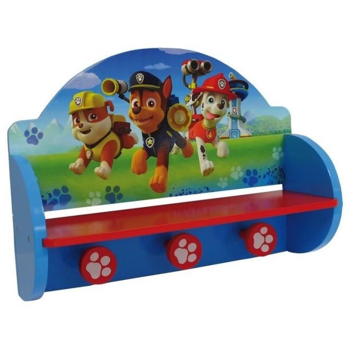 Fun house pat'patrouille etagere porte manteau pour enfant h.33 x l.45