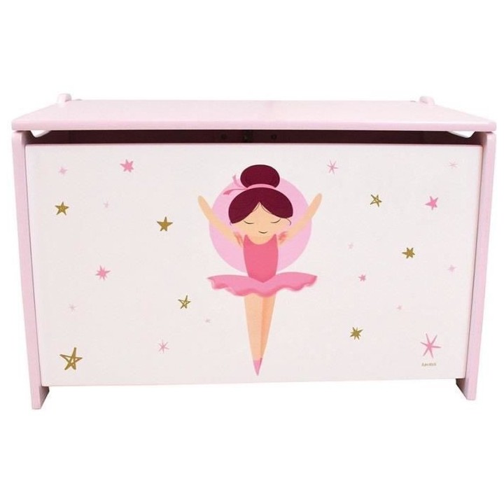 Coffret a jouets en bois - Danseuse Ballerine - FUN HOUSE - H.40 x L.5