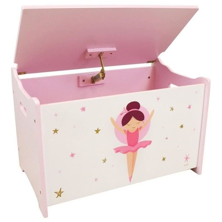 Coffret a jouets en bois - Danseuse Ballerine - FUN HOUSE - H.40 x L.5