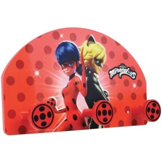 Fun house miraculous ladybug porte manteau pour enfant h.37 x l.21.5 x