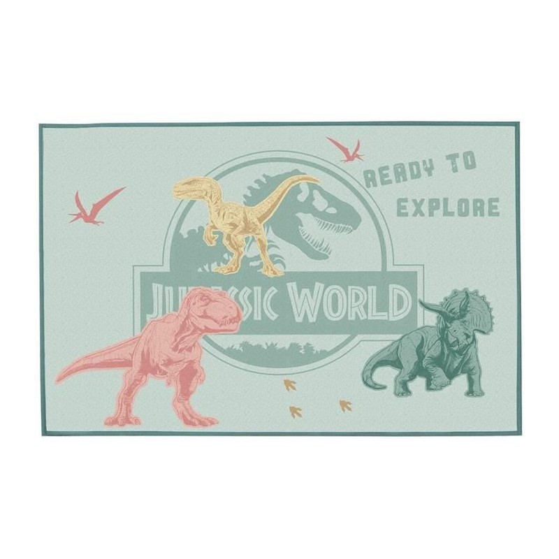 Fun house jurassic world tapis dinosaure 120x80 cm