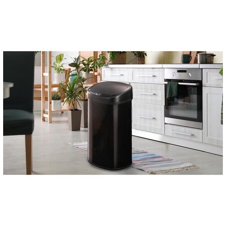 KITCHEN MOVE Poubelle automatique MAJESTIC - 68L - Inox avec cerclage