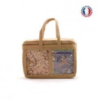 Sac de 400 planchettes en bois Jouécabois - Jeu de construction en bo