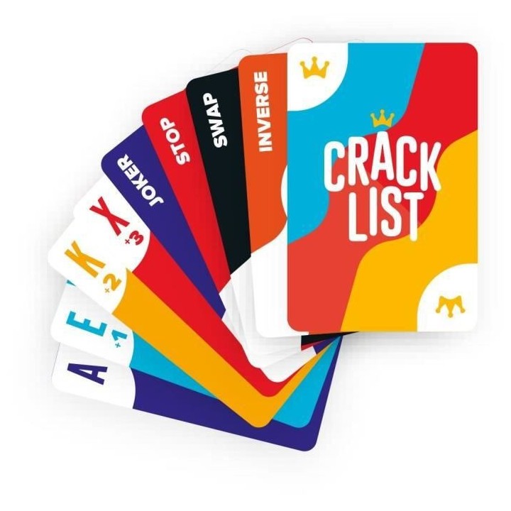 Crack List - Yaqua Studio - Jeux de société