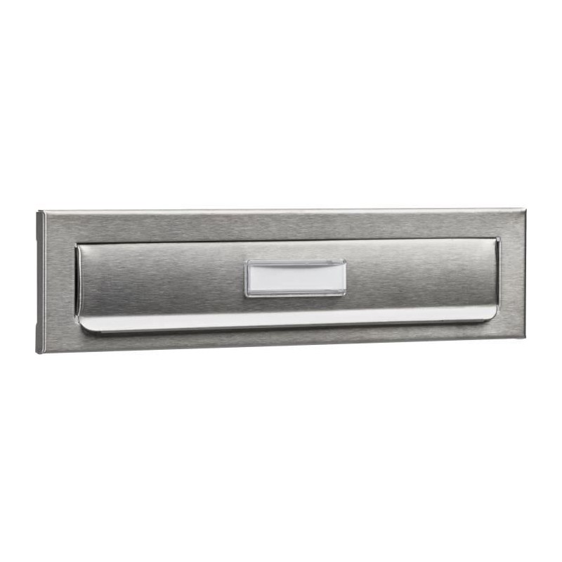 Entrée courrier pour porte BURG WACHTER - Encastrable - Inox