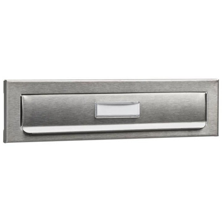 Entrée courrier pour porte BURG WACHTER - Encastrable - Inox