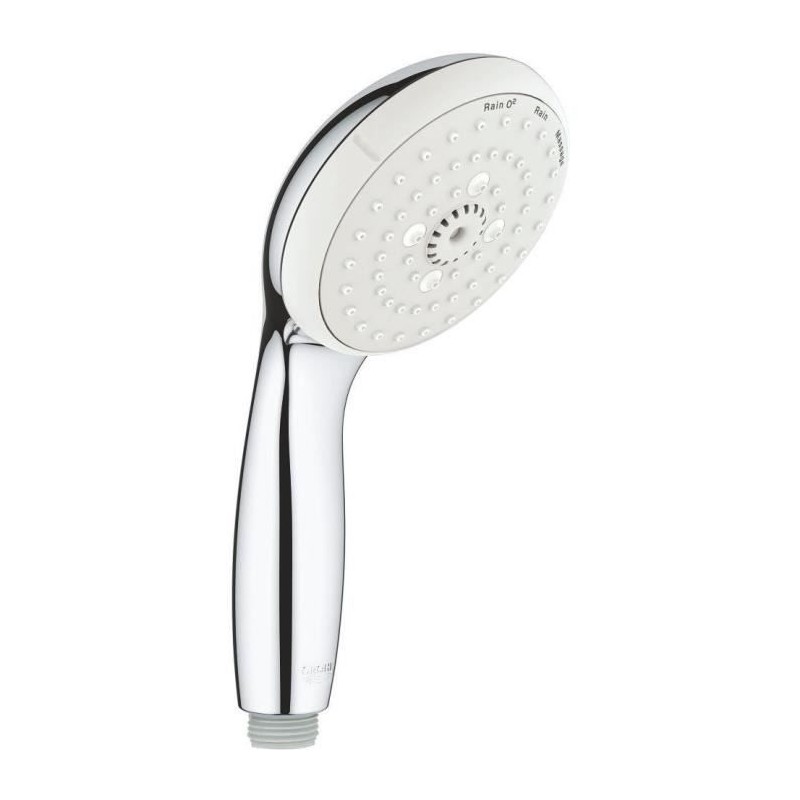 GROHE Douchette a main 3 jets Tempesta 100 28419002 - Limiteur de débit - Anti-calcaire - Montage universel - Chrome