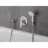 GROHE Douchette a main 3 jets Tempesta 100 28419002 - Limiteur de débit - Anti-calcaire - Montage universel - Chrome