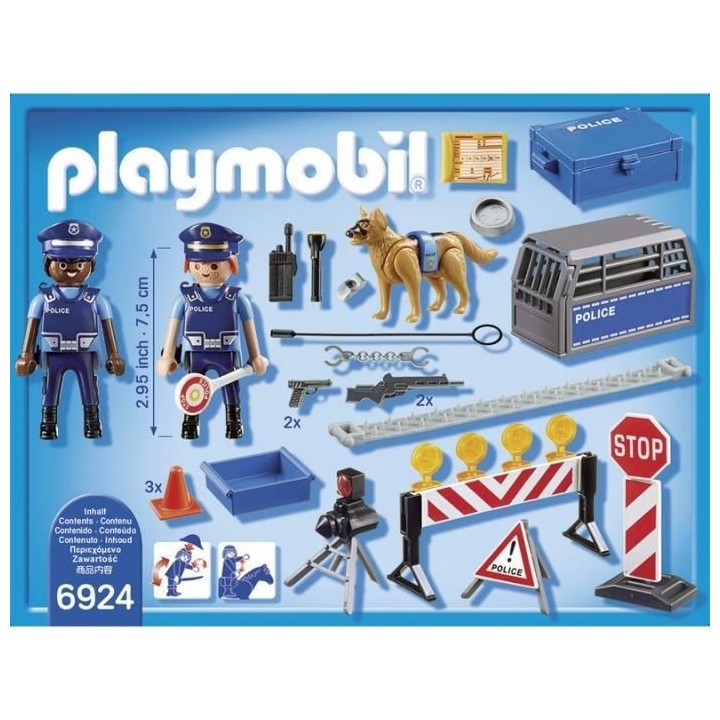 PLAYMOBIL - 6924 - City Action - Barrage de Police