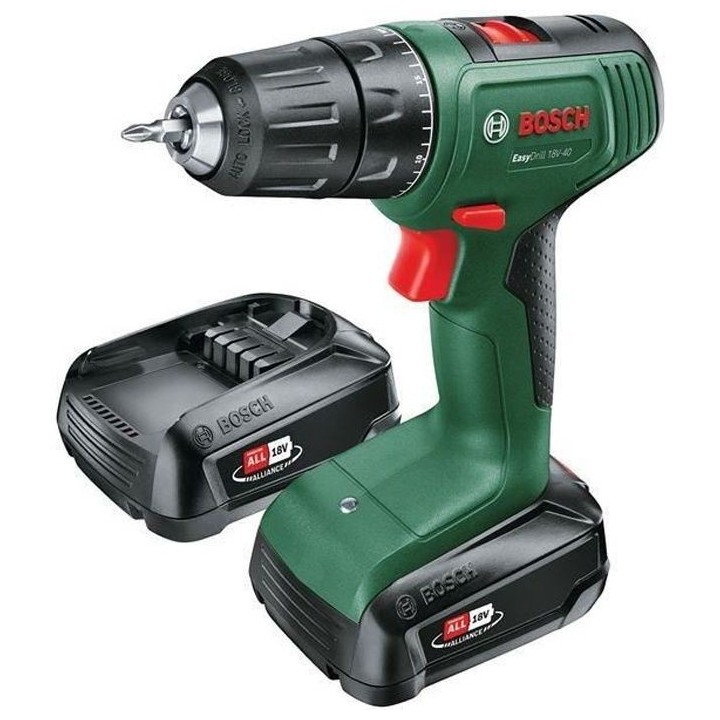 Perceuse visseuse Bosch EasyDrill 18V-40 (+2xbatteries 2,0Ah) + charge