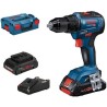 Perceuse-visseuse 18V GSR 18V-55 Professional + 2 batteries Procore 4Ah + chargeur + coffret L-BOXX - BOSCH - 06019H5204