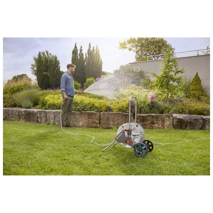 Enrouleur de tuyau GARDENA CleverRoll M métal – Tuyau Classic 25m