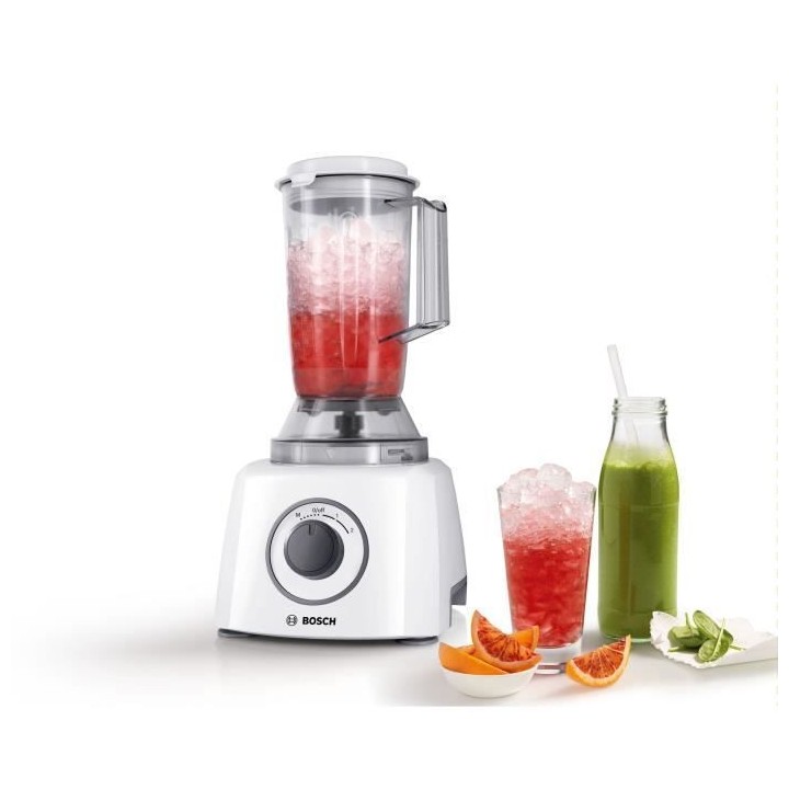 Robot multifonction BOSCH MultiTalent3 - Blanc - 800 W - 2 vitesses et