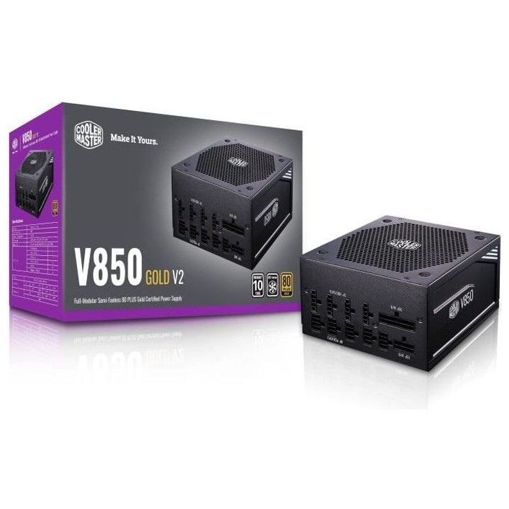 COOLER MASTER V850 Gold V2 - Alimentation 850W 100% modulaire & 40% fa