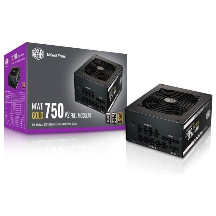 COOLER MASTER MWE Gold 750W FM V2 - Alimentation 750W 100% modulaire (