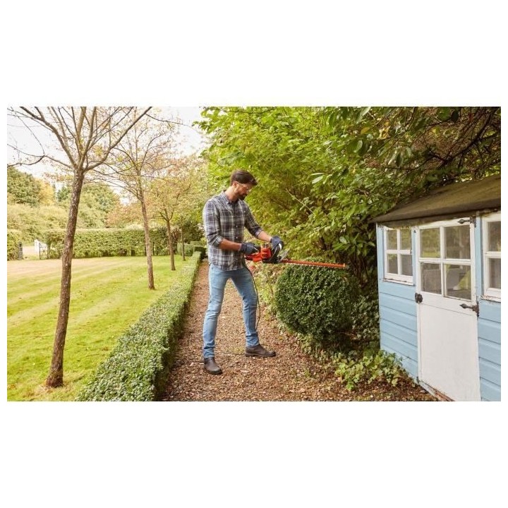 BLACK+DECKER Taille-Haie 60 cm 600 W - BEHTS501-QS - Embout Lame De Sc