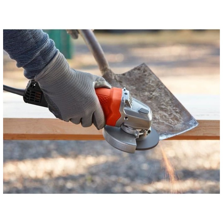 BLACK+DECKER - Meuleuse d'angle filaire 700W 115mm - BEG110A5-QS - Liv