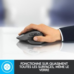 Logitech - MX Master 2S Souris sans Fil, Multi-Dispositifs, Bluetooth ou 2,4GHz Récepteur USB Unifying