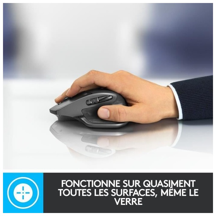 Logitech - MX Master 2S Souris sans Fil, Multi-Dispositifs, Bluetooth