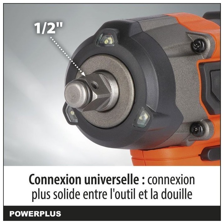 Boulonneuse a chocs sans fil 20V 220Nm + couple variable - DUAL POWER