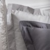 TODAY PREMIUM Parure de couette percale bicolore - 1 housse de couette 220x240cm canon de fusil et zinc TODAY