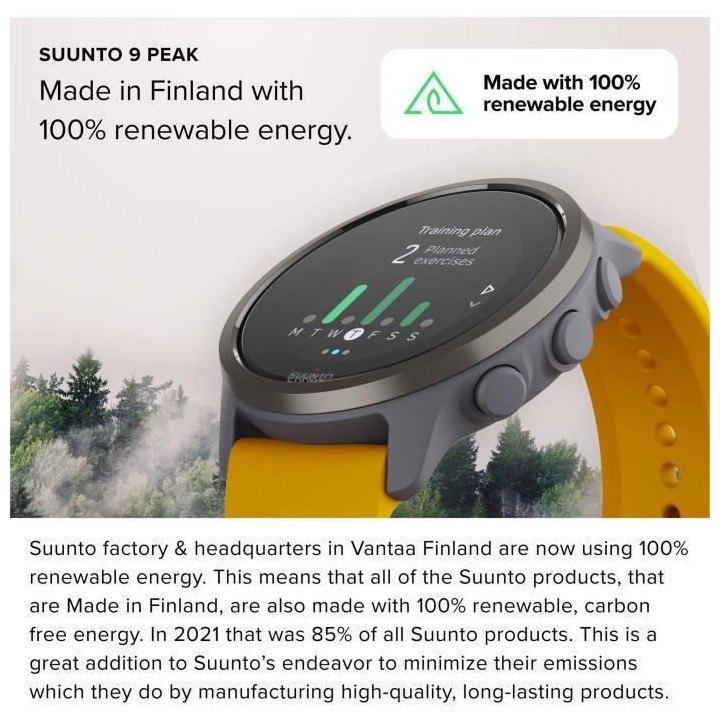 Montre connectée SUUNTO 5 Peak Ochre