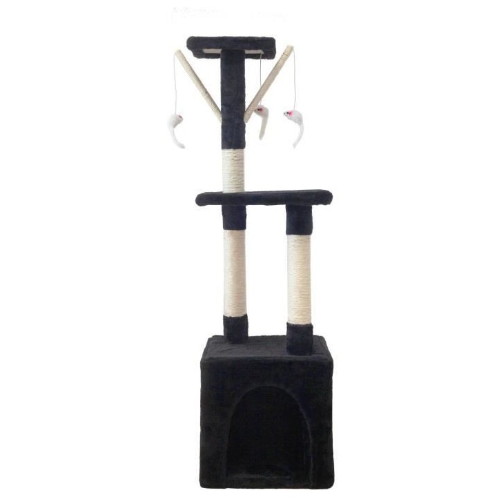 Arbre a chat BETTY - 30 x 30 x 110 cm - Noir