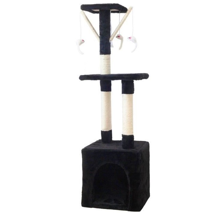 Arbre a chat BETTY - 30 x 30 x 110 cm - Noir