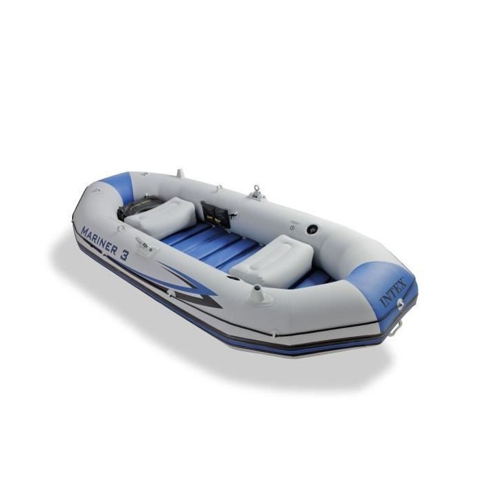 INTEX Set Bateau Mariner 3 - 3 personnes - Gris