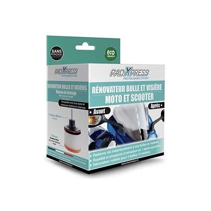 Régénérant Spécial Bulles & Visieres Moto - PADXPRESS - Ø80 - Liv