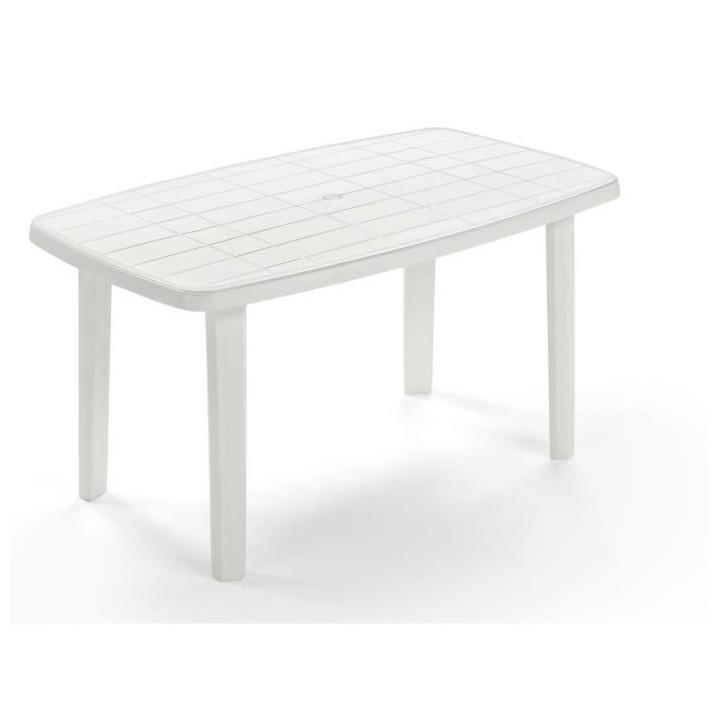 Table de jardin rectangulaire Sorrento - 6 places - 140 x 80 x 72 cm -