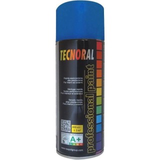 TECNORAL - Bombe de peinture aérosol - Bleu Royal Brillant