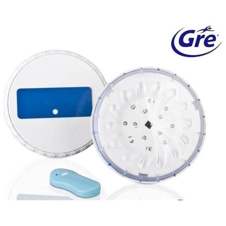 GRE - Lampe LED magnétique pour piscine hors sol 2 pcs - couleur Blan