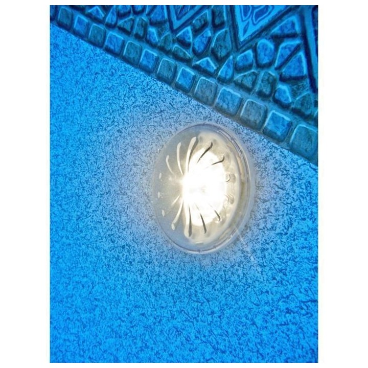 GRE - Lampe LED magnétique pour piscine hors sol 2 pcs - couleur Blan