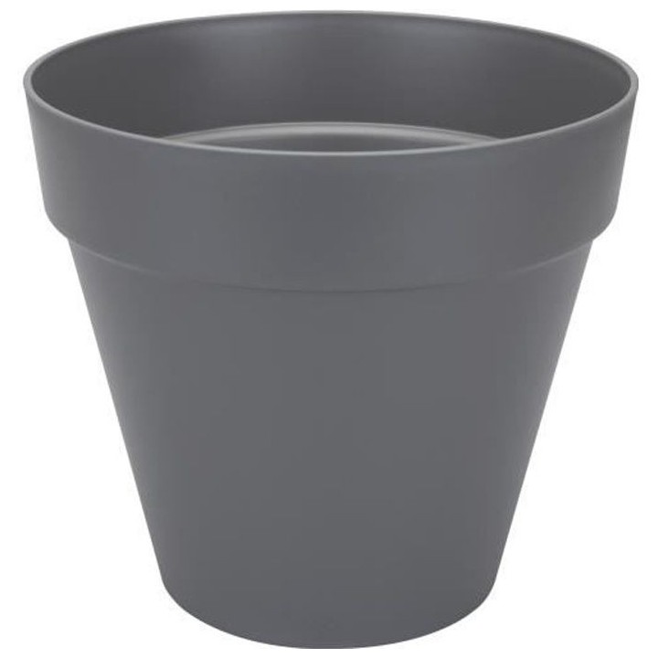 ELHO Pot de fleurs rond Loft Urban - Ø 30 cm - Gris anthracite